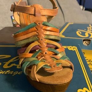 Heel shoes multi color